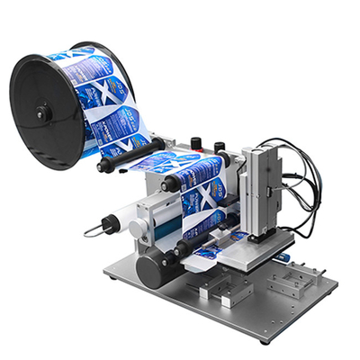 comprar La máquina de etiquetado plana semi automática de la botella 90W acciona el material de acero inoxidable online manufacture