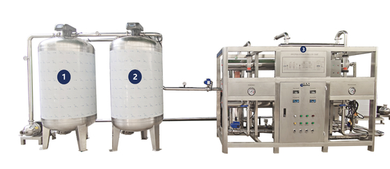 Maquinaria material industrial 5000L del tratamiento de aguas del Ro SUS304 por hora