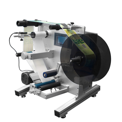 Máquina de etiquetado semi automática de la etiqueta engomada de la botella redonda con la pantalla táctil