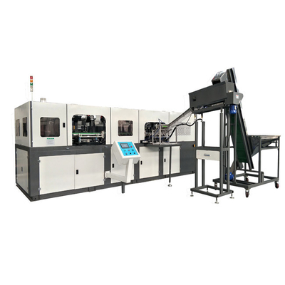 Máquina para hacer botellas de plástico semiautomáticas pequeñas 500ml máquina de soplar de mascotas 6 cavidades equipo de soplado de botellas de alta velocidad, servo automático 2l máquina de moldeo de soplado