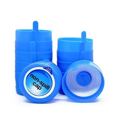No el derramamiento azul capsula 5 galones para 20 litros botella de agua del cuello de 55 milímetros