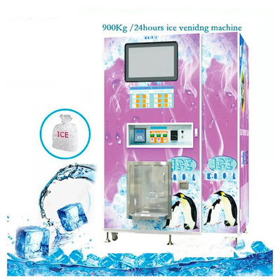 Servicio automático comercial del uno mismo de la máquina expendedora del fabricante de hielo para los hoteles al aire libre