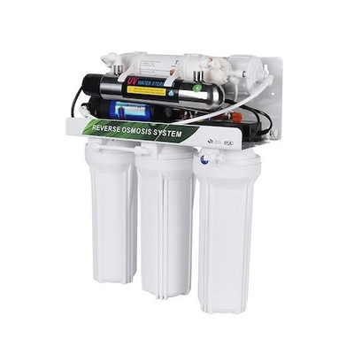 6 capacidad ULTRAVIOLETA nacional del filtro 75GPD 100GPD del purificador del agua de la etapa