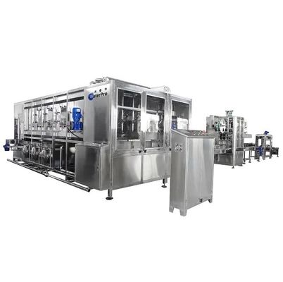 Máquina de rellenar del agua potable 600BPH, embotelladora del agua de 5 galones por completo automática