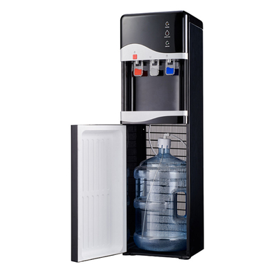 Dispensador de agua caliente y fría negro, refrigerador con bajo nivel de ruido de consumo 80W-500W Instalación permanente