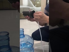 Dispensador recargable negro 800mAh de la bomba de agua del USB para Ministerio del Interior